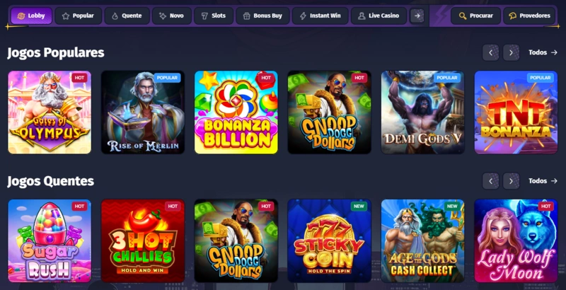 Spinlander Casino jogos